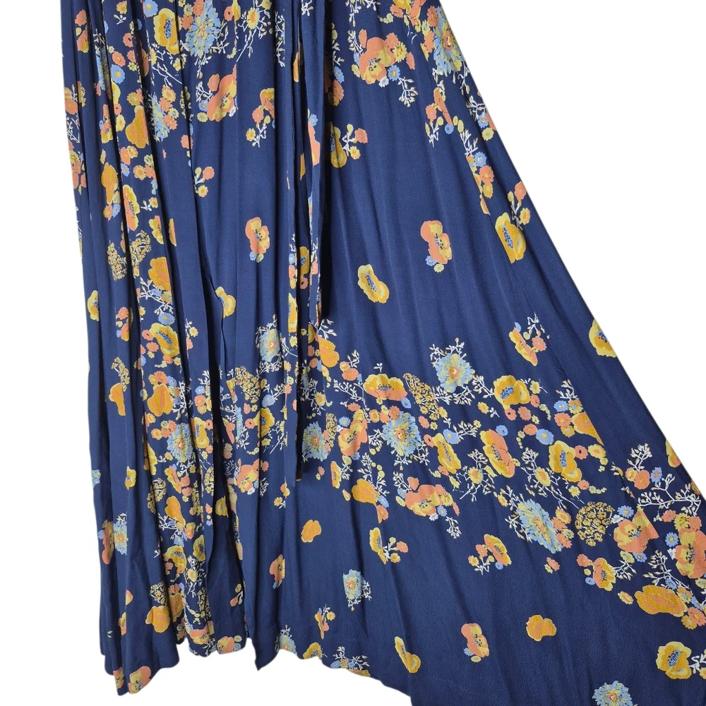 Free‎ People Jess Wrap Floral Maxi Dress Size Small